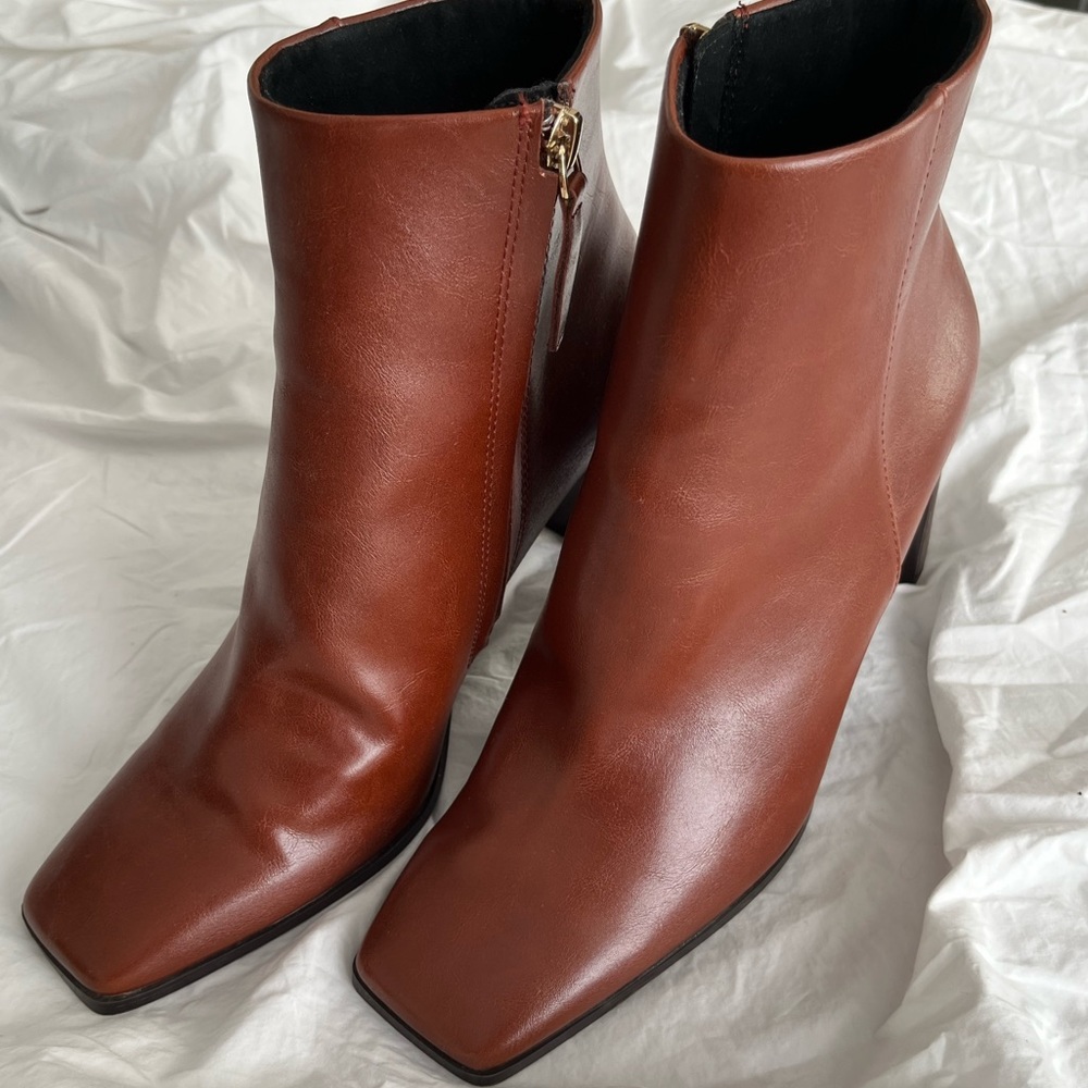 Mango Leather Boots